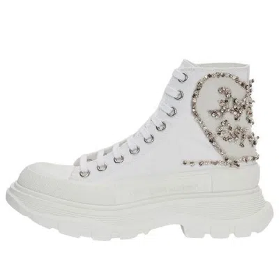 ALEXANDER MCQUEEN (WMNS) Alexander McQueen Tread Slick Boots 'White Gold'
