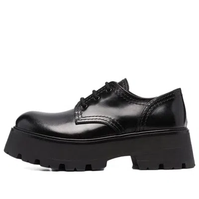 ALEXANDER MCQUEEN (WMNS) Alexander McQueen Wander Lace-Up Loafers 'Black'