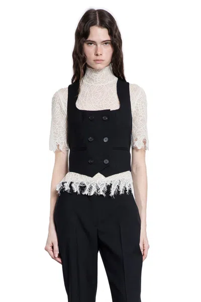 ALEXANDER MCQUEEN DOUBLE-BREASTED WAISTCOAT IN WOOL