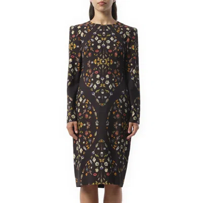 ALEXANDER MCQUEEN WOMEN'S AMQ - OBSESSION PRINT DRESS