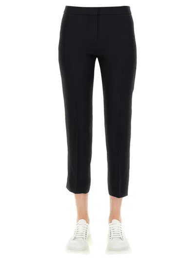 ALEXANDER MCQUEEN ALEXANDER MCQUEEN WOMEN CROPPED PANTS