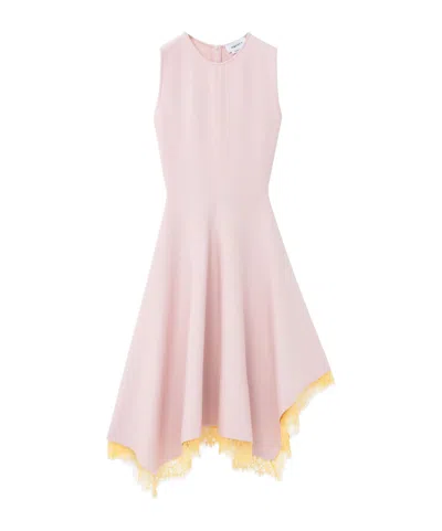 ALEXANDER MCQUEEN ALEXANDER MCQUEEN LACE DETAIL ASYMMETRIC DRESS