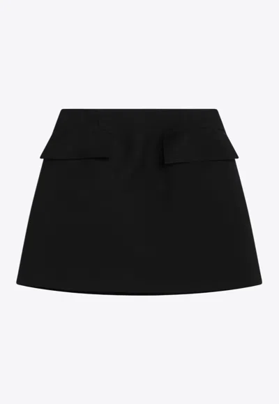 ALEXANDER MCQUEEN WOOL MINI SKIRT