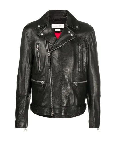 ALEXANDER MCQUEEN ALEXANDER MCQUEEN ZIP-UP BIKER JACKET