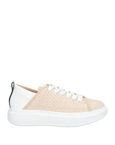 ALEXANDER SMITH ALEXANDER SMITH WEMBLEY WOMAN SNEAKERS BEIGE SIZE 7 LEATHER