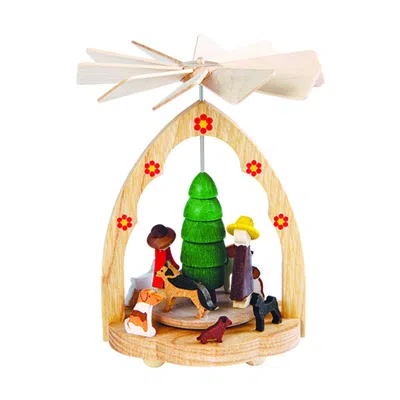 ALEXANDER TARON 1710 - RICHARD GLAESSER MINI PYRAMID - DOG SCHOOL - 4.25"H X 3.25"W X 3.25"