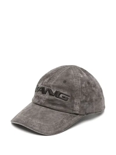 ALEXANDER WANG 3D LOGO-EMBROIDERED DENIM CAP