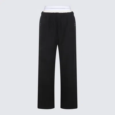 ALEXANDER WANG BLACK COTTON PANTS