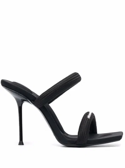 ALEXANDER WANG BLACK SLIP ON HEELS