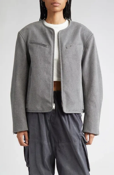 ALEXANDER WANG ALEXANDER WANG BOXY COTTON MOTO JACKET