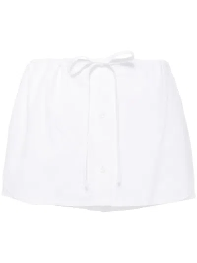 ALEXANDER WANG CRYSTAL-EMBELLISHED COTTON SKORT