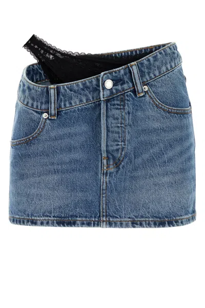 ALEXANDER WANG DENIM MINI SKIRT