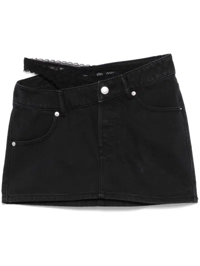 ALEXANDER WANG DIP SIDE MINI SKIRT