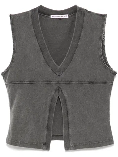 ALEXANDER WANG DOUBLE V-NECK TANK TOP