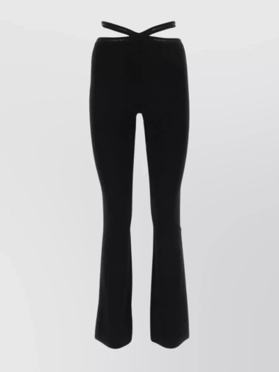 ALEXANDER WANG FLARED PANT WITH ELASTIC WAIST AND STYLISH CUT-OUTS