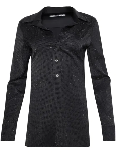ALEXANDER WANG HOTFIX BUTTON-UP SHIRT