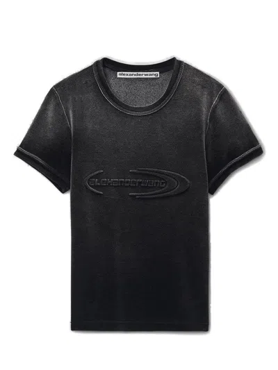 ALEXANDER WANG ALEXANDER WANG LOGO DETAILED CREWNECK T