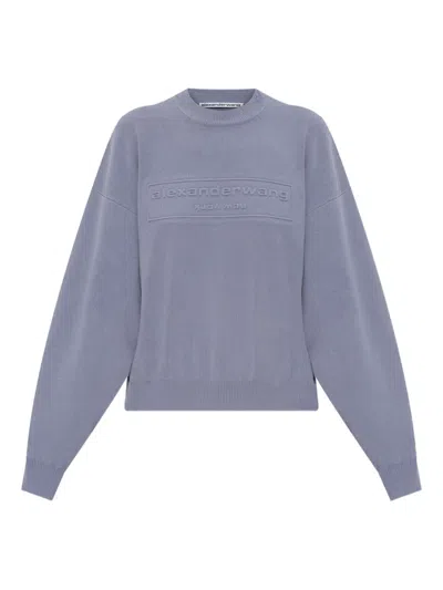 ALEXANDER WANG LOGO-EMBOSSED JUMPER