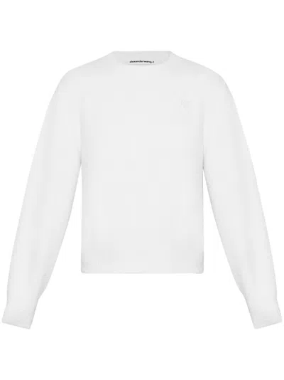 ALEXANDER WANG LOGO-EMBROIDERY JUMPER