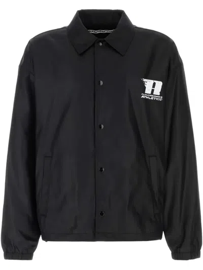 ALEXANDER WANG LOGO-PRINT JACKET