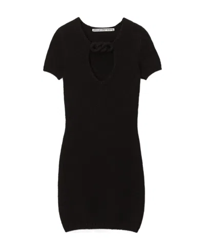 ALEXANDER WANG ALEXANDER WANG CIRCLE CUT-OUT KNIT MINI DRESS
