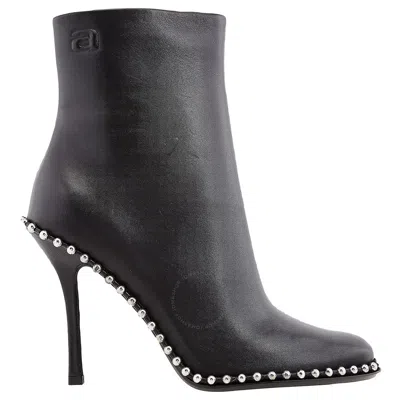 ALEXANDER WANG T T BY ALEXANDER WANG LADIES BLACK NOVA 105 STUDDED ANKLE BOOTS