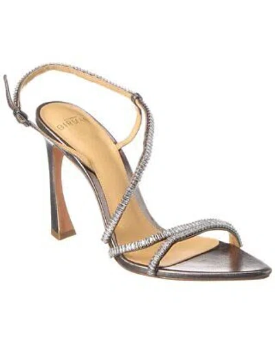 ALEXANDRE BIRMAN ALEXANDRE BIRMAN ALANA ZIRCONE 100 LEATHER SANDAL SILVER WOMEN'S