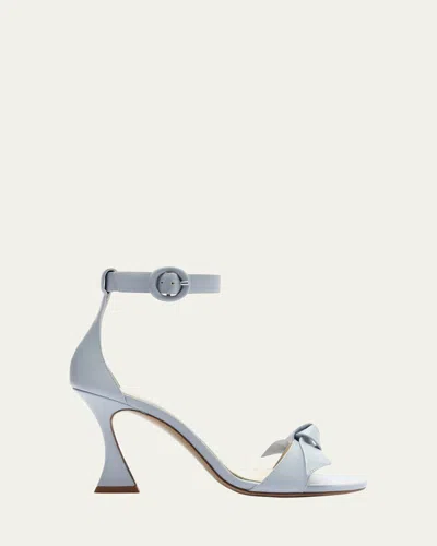 ALEXANDRE BIRMAN CLARITA KNOT ANKLE-STRAP LEATHER SANDALS