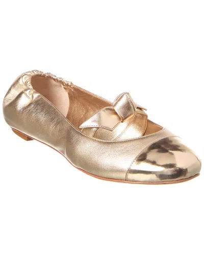 ALEXANDRE BIRMAN CLARITA LEATHER BALLERINA FLAT