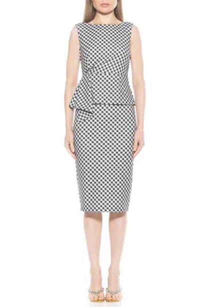 ALEXIA ADMOR ALEXIA ADMOR AMORA BOAT NECK SLEEVELESS SHEATH DRESS