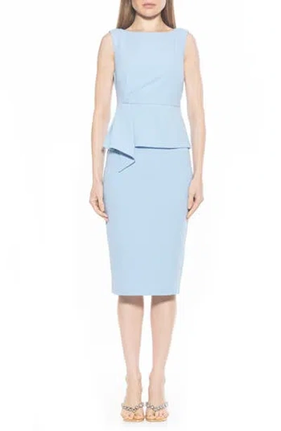 ALEXIA ADMOR ALEXIA ADMOR AMORA BOAT NECK SLEEVELESS SHEATH DRESS