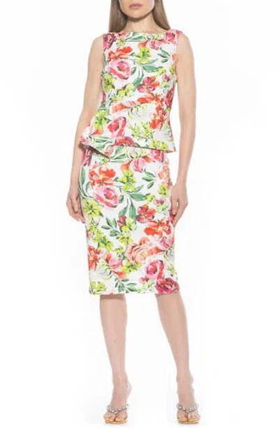 ALEXIA ADMOR ALEXIA ADMOR AMORA BOAT NECK SLEEVELESS SHEATH DRESS