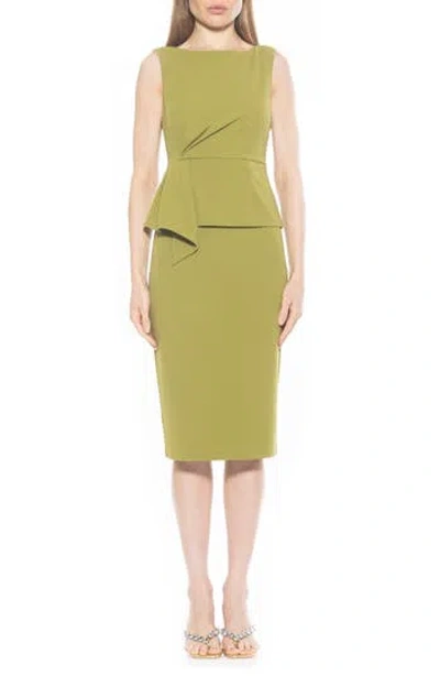 ALEXIA ADMOR ALEXIA ADMOR AMORA BOAT NECK SLEEVELESS SHEATH DRESS