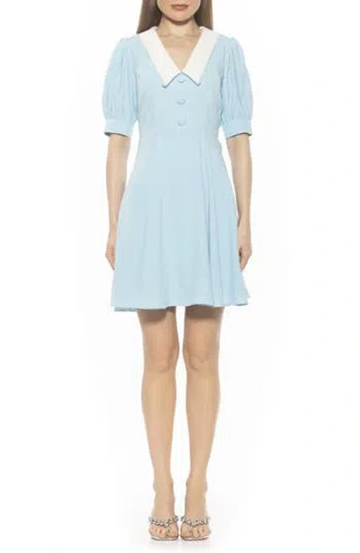 ALEXIA ADMOR ALEXIA ADMOR CARYS PUFF SLEEVE FIT & FLARE DRESS