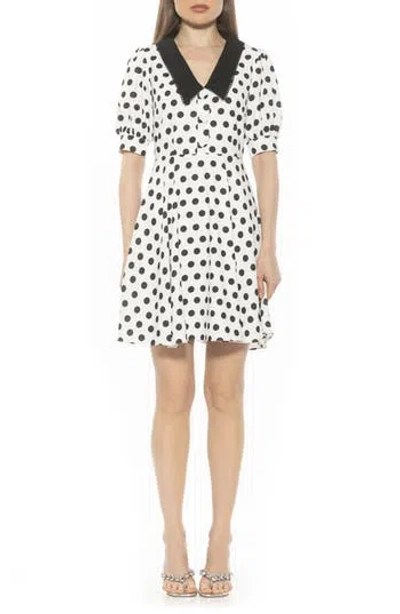 ALEXIA ADMOR ALEXIA ADMOR CARYS PUFF SLEEVE FIT & FLARE DRESS