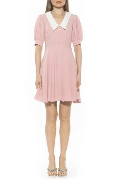 ALEXIA ADMOR ALEXIA ADMOR CARYS PUFF SLEEVE FIT & FLARE DRESS