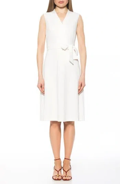 ALEXIA ADMOR ALEXIA ADMOR DANE TIE WAIST MIDI DRESS