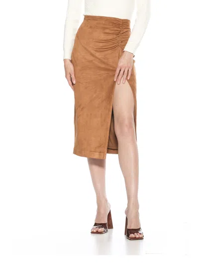 ALEXIA ADMOR ZAYLA SUEDE SKIRT