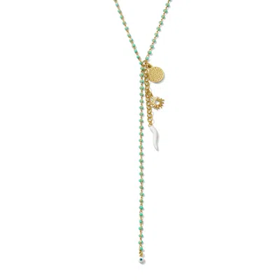 ALEXIE OF ATHENS WOMEN'S BLUE SUNSPELL TALISMAN LARIAT