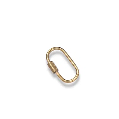 ALEXIE OF ATHENS WOMEN'S GOLD CHUNKY CARABINER CHARM KEEPER