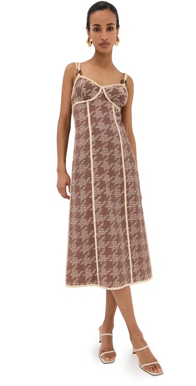 ALEXIS BRONZEN DRESS SIENNA EMBERGLOW