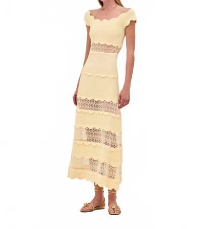 ALEXIS SAUNDRA DRESS IN BUTTERCREAM
