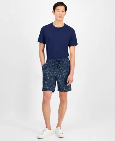 ALFANI MEN'S ABSTRACT-PRINT SHORTS, EXCLUSIVELY AT MACY'S