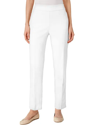 ALFRED DUNNER PETITES WOMENS STRETCH HEATHERED DRESS PANTS