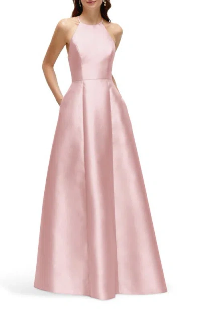 ALFRED SUNG ALFRED SUNG A-LINE SATIN GOWN