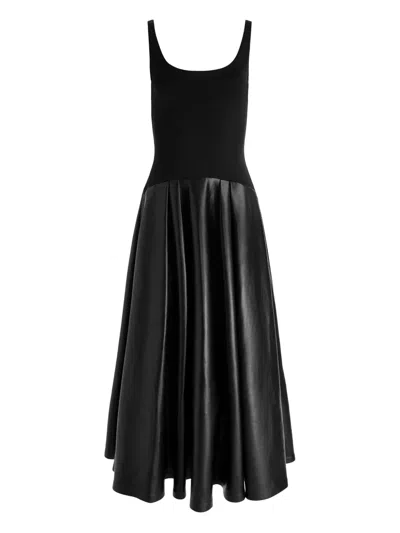 ALICE AND OLIVIA ADLEY DROP-WAIST MIDI DRESS