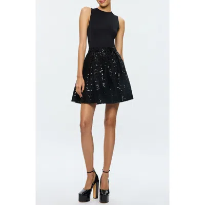 ALICE AND OLIVIA ALICE + OLIVIA CHARA SEQUIN SLEEVELESS MINIDRESS