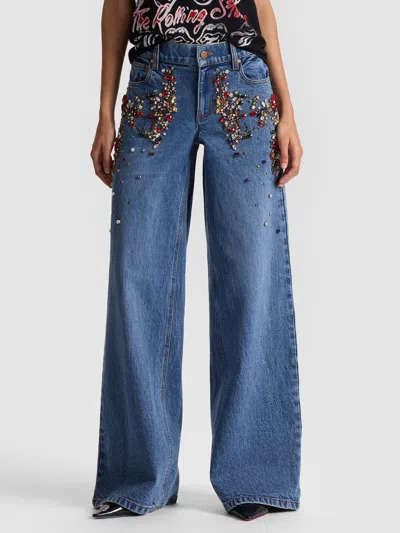 ALICE AND OLIVIA AMAZING EMBELLISHED JEAN