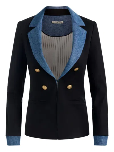 ALICE AND OLIVIA MYA DOUBLE-BREASTED BLAZER
