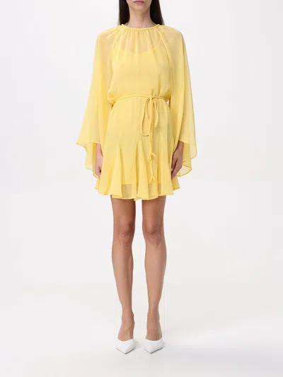 ALICE AND OLIVIA DRESS ALICE+OLIVIA WOMAN COLOR YELLOW